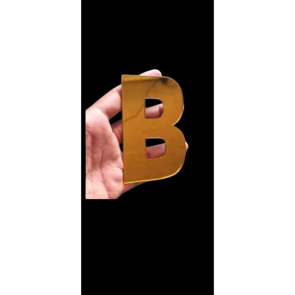 Huruf timbul akrilik lapis spon eva tinggi huruf 20 cm