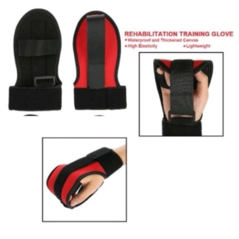 Sarung tangan rehabilitasi stroke hemiplegia.