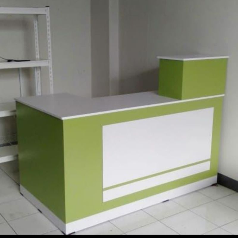 meja kasir resepsionis letter L NF12