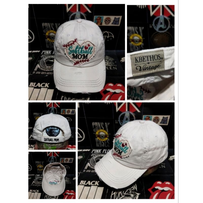 topi second import sport jeans ripped KBETHOS VINTAGE SOFTBALL MOM series