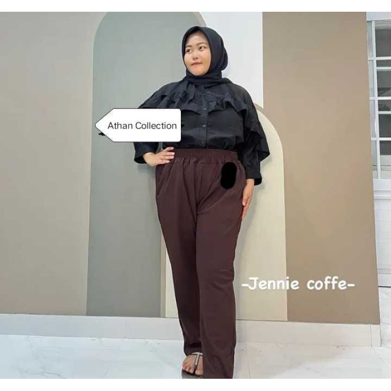 JENNIE PANTS KNIT SUPER JUMBO // BAGGYPANTS JENNIE // CELANA BAGGY KNIT SUPER JUMBO // CELANA WANITA