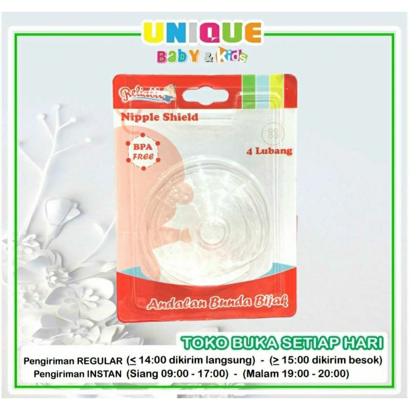 Reliable Nipple Shield Pelindung Puting 1pcs RAC-8847