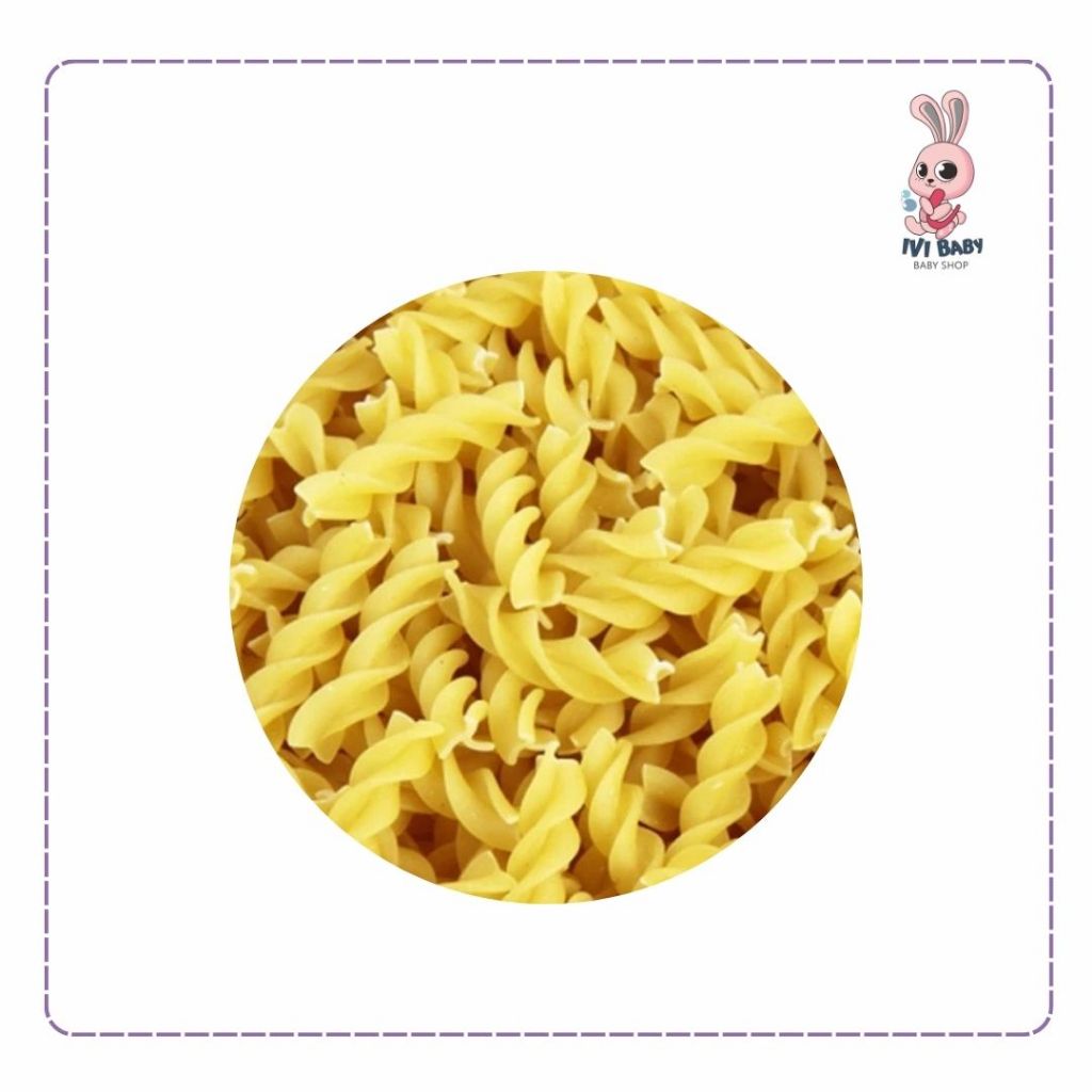 

Pasta Fusili Kemasan Container 100gr | Pasta MPASI