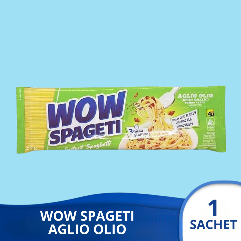 

WOW SPAGETI AGLIO OLIO Pasta Instan 1 sachet