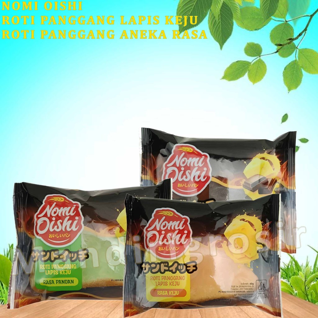 

Roti Panggang Lapis Keju * Nomi Oishi * Roti Panggang Aneka Varian Rasa * 1pcs