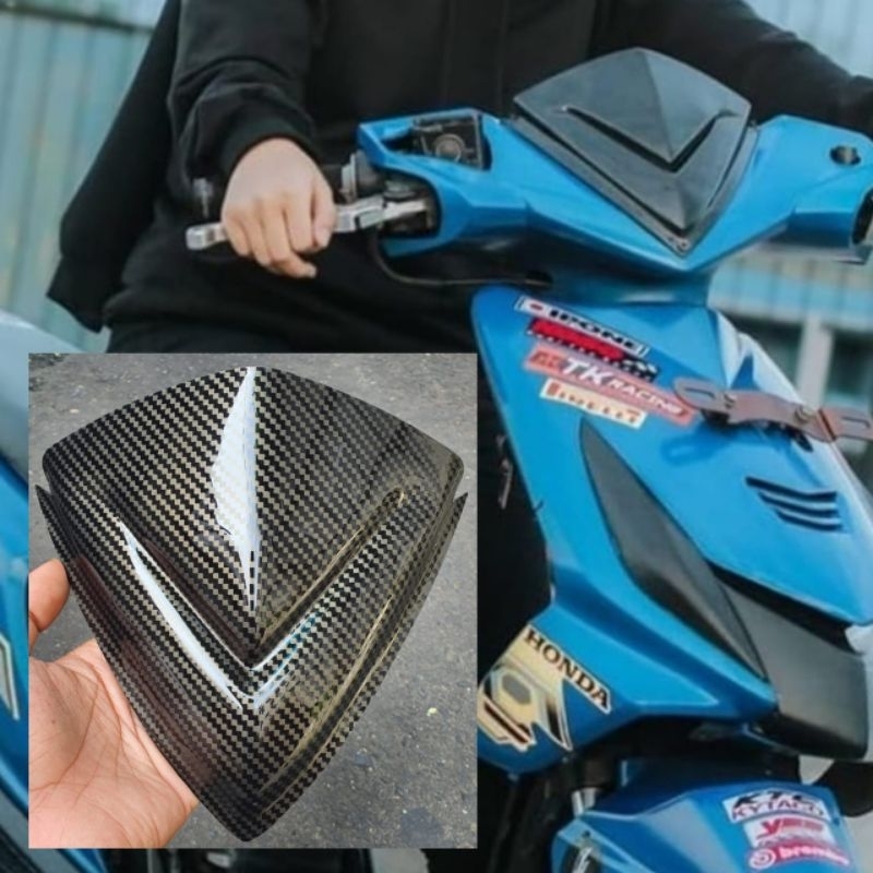 VISOR CARBON HONDA BEAT KARBU VISOR VARIASI BEAT KARBU