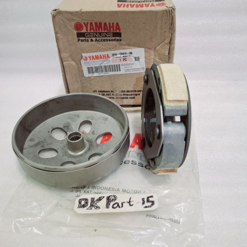 Mangkok ganda 2PH plus kampas ganda assy Yamaha Mio M3 Fino 125 Mio 125 Ori japan