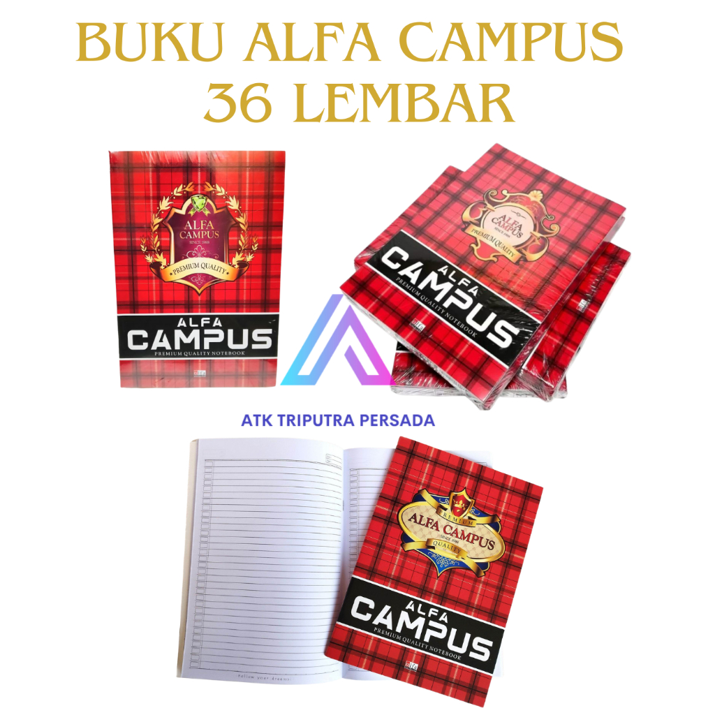 

Buku Tulis Campus Alfa 36 Lembar - Buku Sekolah / Catatan Ekonomis
