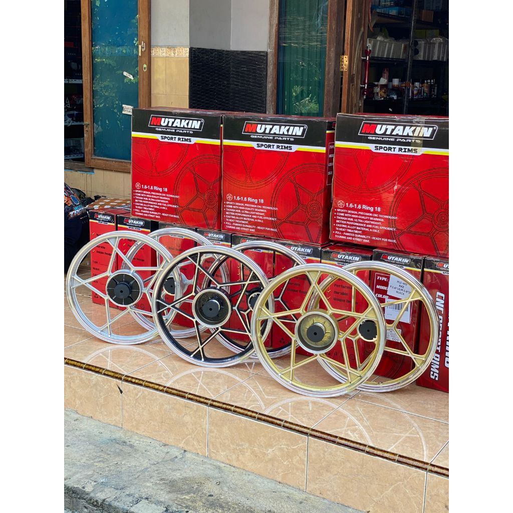 VELG BINTANG RACING RING 18 MUTAKIN RX KING RX K RX Z UK 160 DEPAN BELAKANG