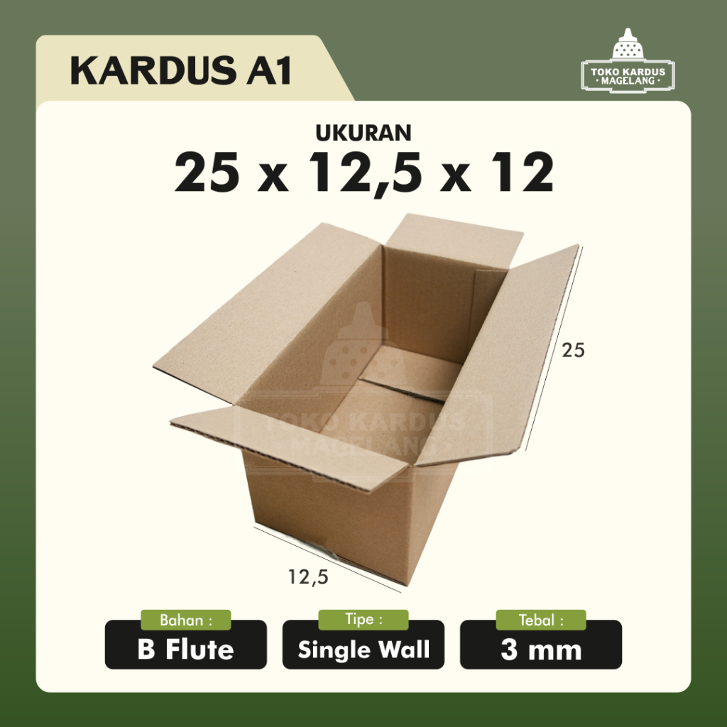 

Kardus Polos Karton Kardus Kotak Kardus Dus 25x12,5x12 cm (st-25)