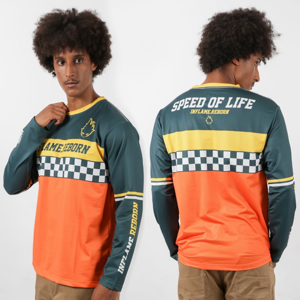 INFLAME REBORN - NEWTON - JERSEY PANJANG UNISEKS PRIA DAN WANITA