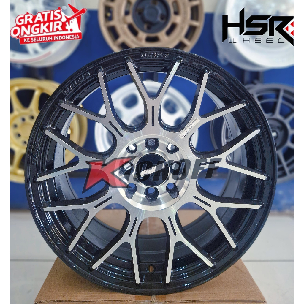 Velg racing Hsr Ring 17 Bisa Buat Mobilio Livina Xenia Avanza Dll HSR RAI S5