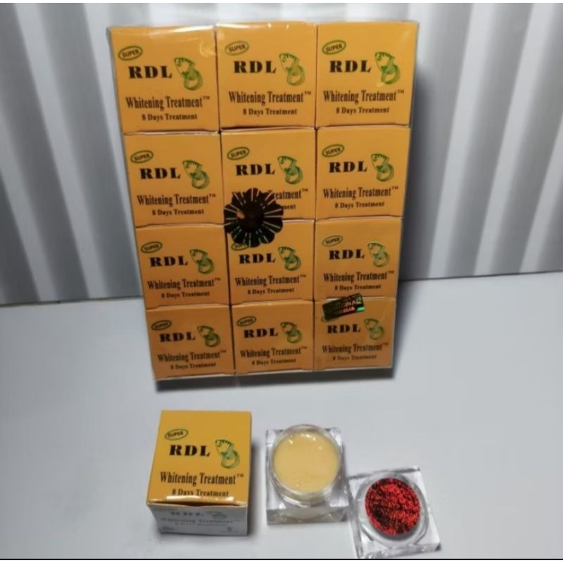 12 PCS - CREAM RDL SUPER WHITENING 8 DAYS SIANG & MALAM ORIGINAL