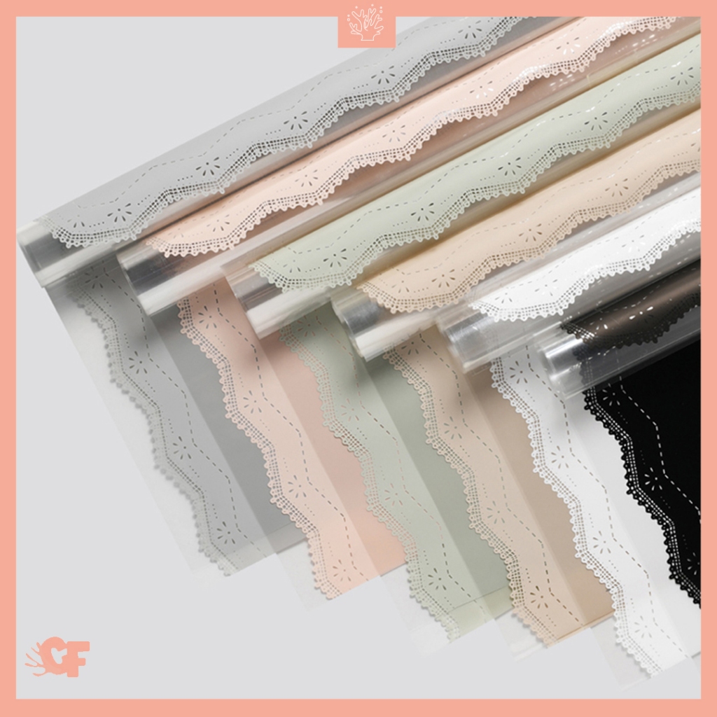 

20 LEMBAR Kertas Buket Bunga Renda Motif Buket Bunga Flower Wrapping Kertas Buket Cellophane KB6170