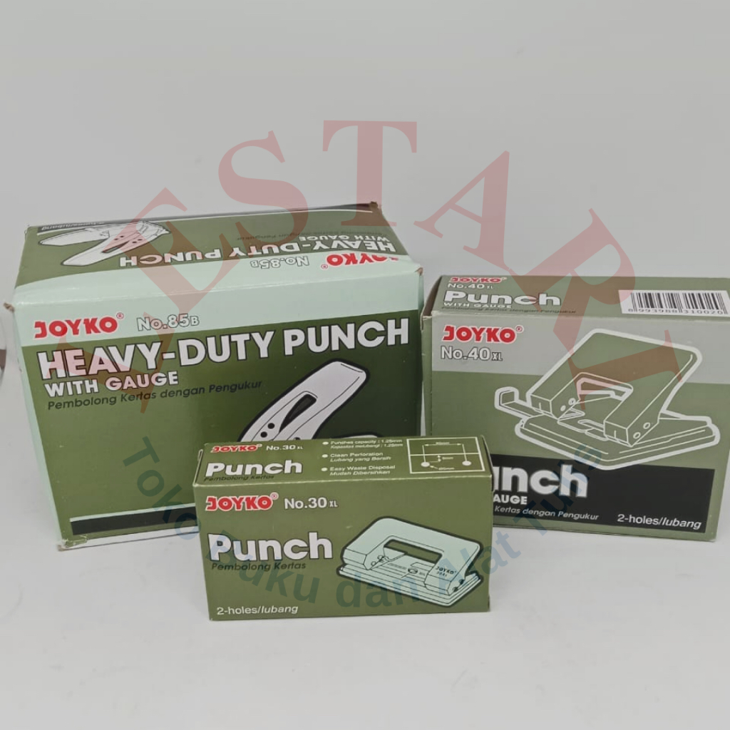

Pembolong Kertas no 30XL, 40XL, 85B Joyko