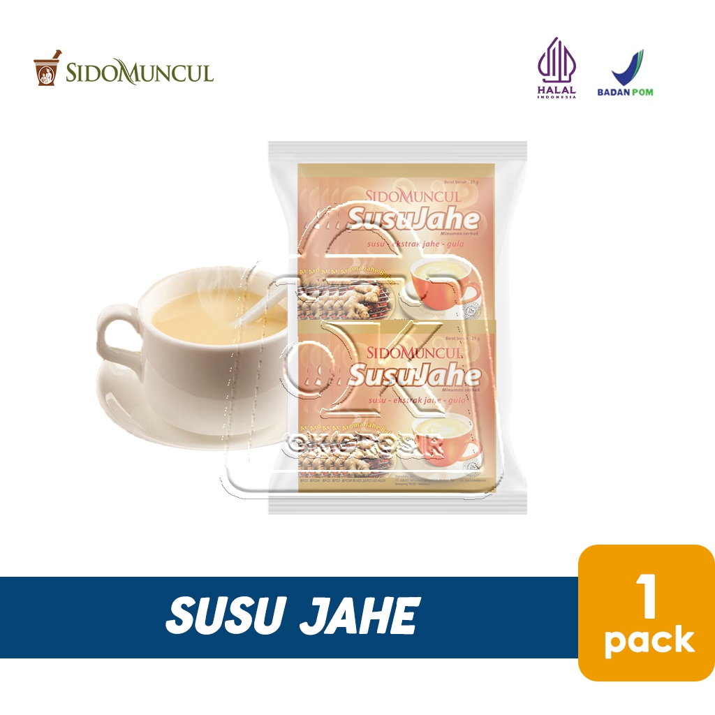 

Susu Jahe Sidomuncul Bubuk Minuman Sachet (1 Renteng isi 10pcs)