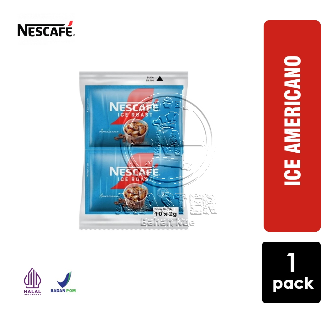 

NESCAFE ICE AMERICANO ICE ROAST Kopi Instan Kopi Bubuk Sachet [isi 10pcs]