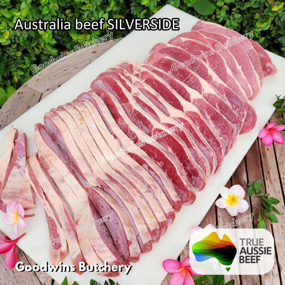 

Beef SILVERSIDE daging DENDENG empal jerky cuts 1.5cm frozen | Australia RALPHS