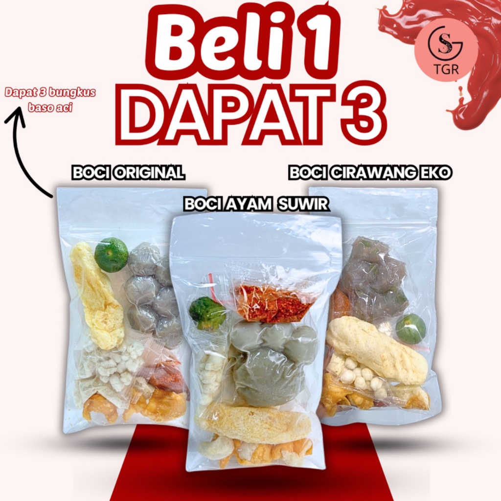 

Beli 1 Dapat 3 ( Cirawang , Baso Aci Ayam, Boci Ori) Makanan Instan Food Kuah Kaldu Nikmat