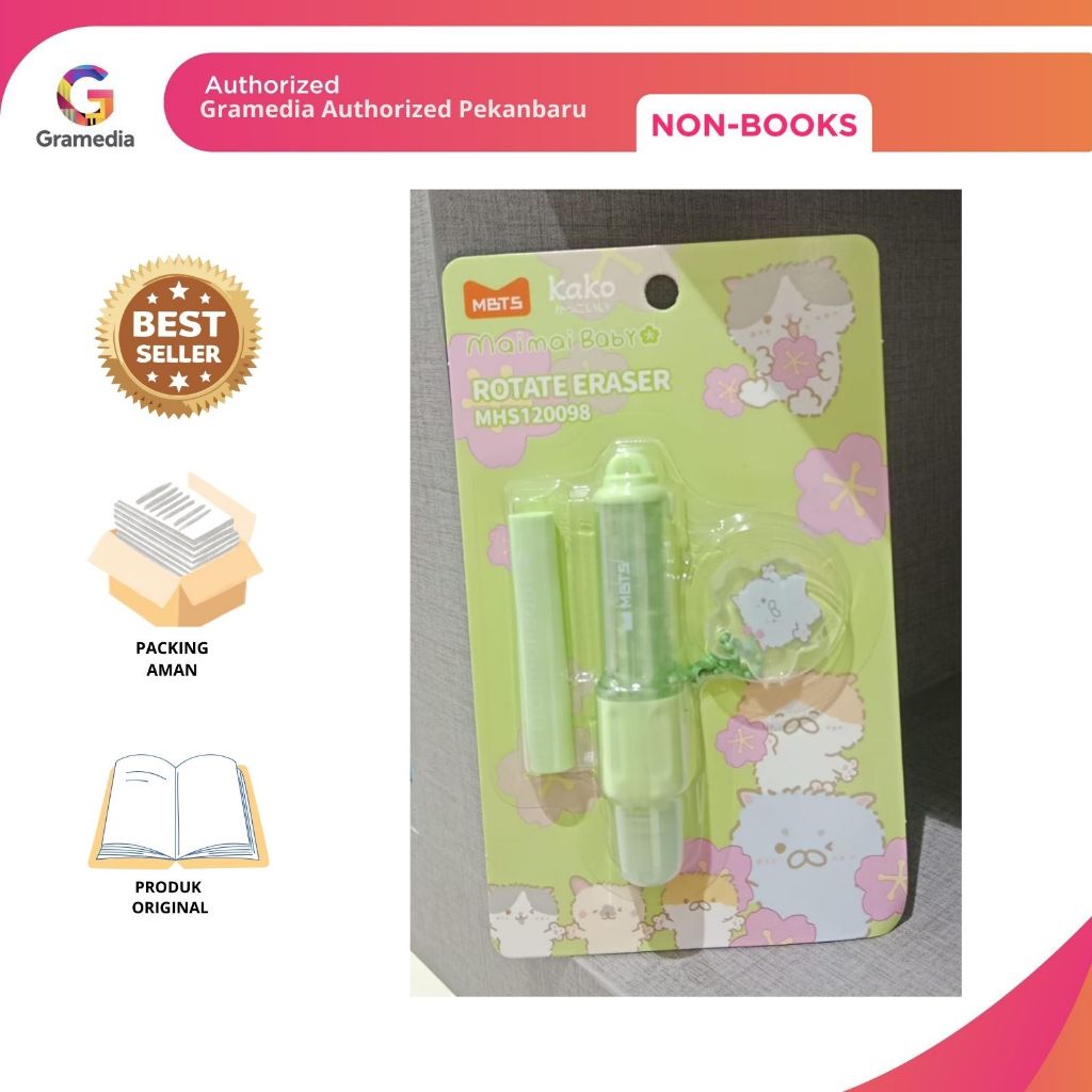 

Gramedia Pekanbaru - KAKO MAIMAI BABY ROTATE ERASER /12 MHS120098