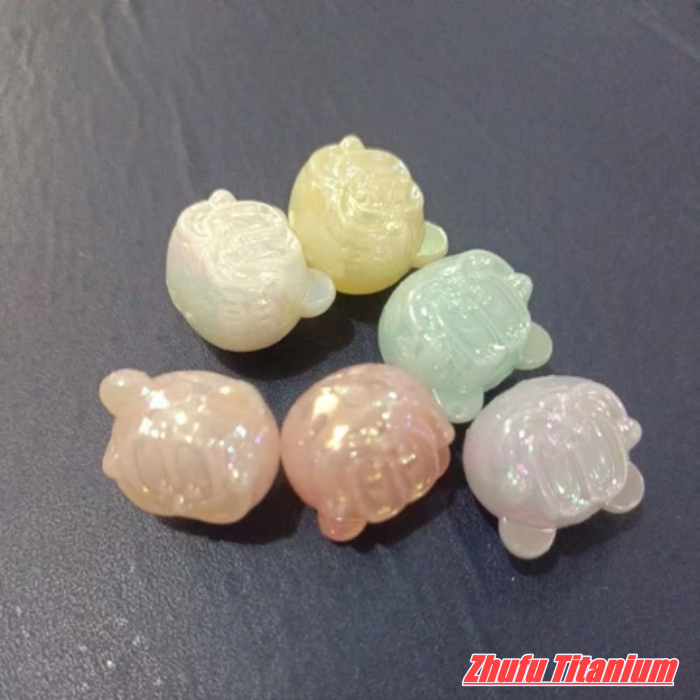 Manik 16mm bola mickey jelly ab mix warna isi 1 pon