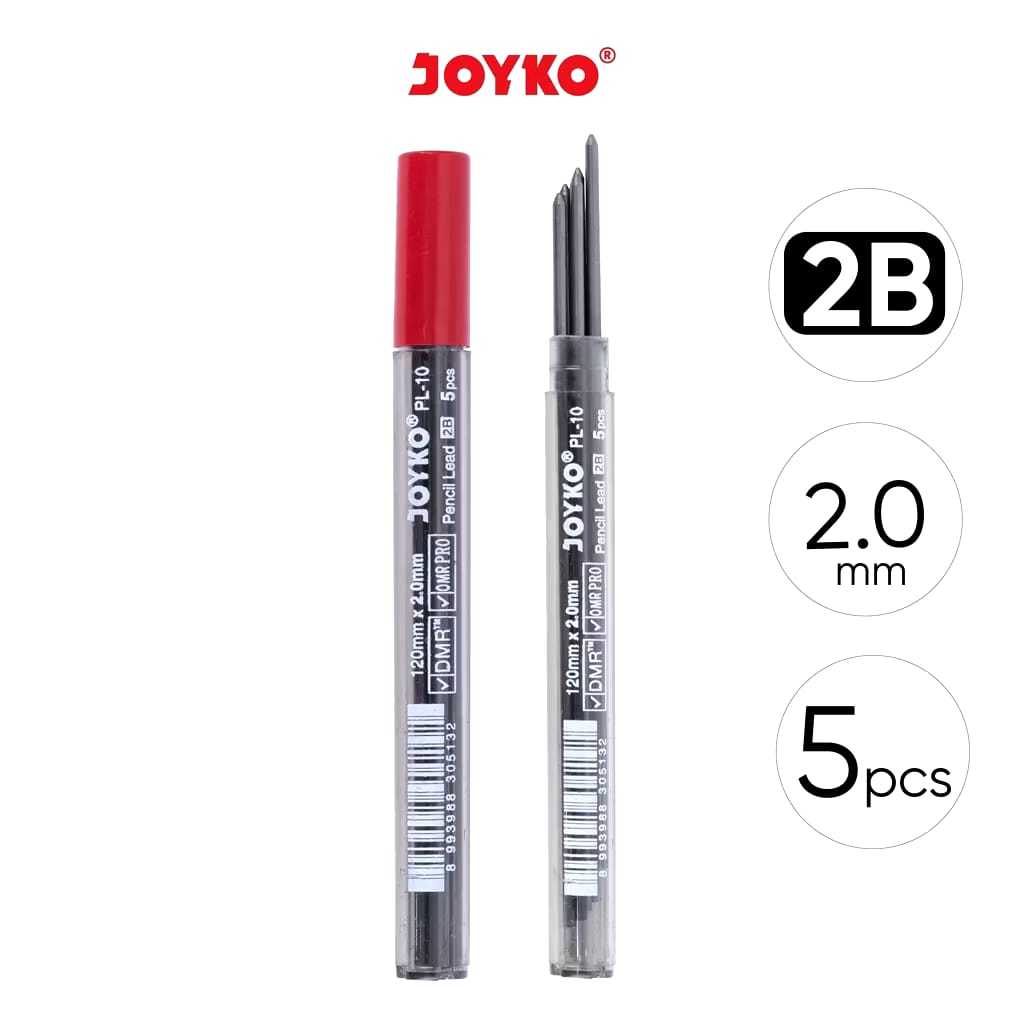 

Veiso_Pencil Lead Isi Pensil Mekanik Joyko PL-10 2B 2.0 mm