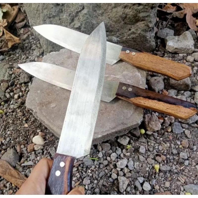Pisau stainless anti karat tajam pisau daging dan buah