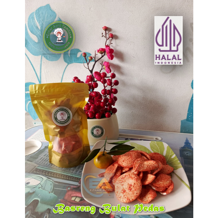 

Basreng Bulat Pedas Daun Jeruk-Basreng Bulat-Krupuk Pedas-Cemilan Halal Enak (Ezhar Azril Cemilan)