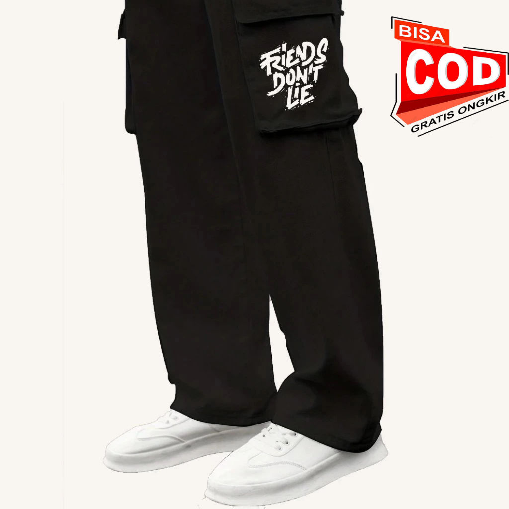 Celana cargo pria korea style Celana cargo panjang pria Cargo gombrong pria cargo pants pria cowok b