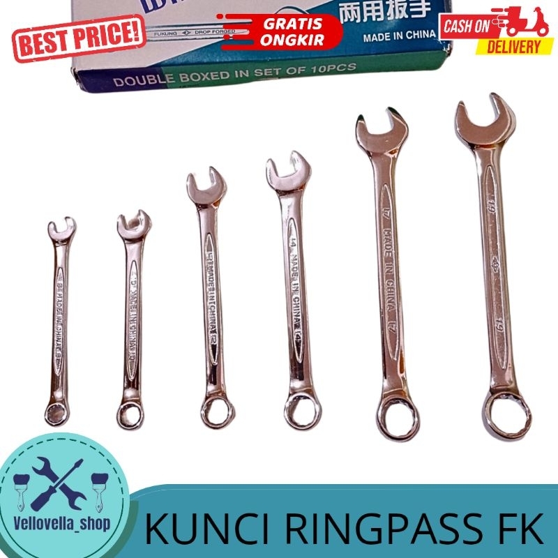 Kunci Ring pas Fukung / Kunci Ringpass Fukung / Kunci kombinasi combination Wrench Fukung