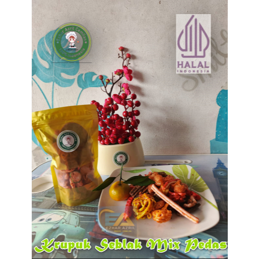 

Krupuk Seblak Mix Pedas Daun Jeruk-Seblak Mix-Krupuk Seblak-Halal Enak Murah (Ezhar Azril Cemilan)