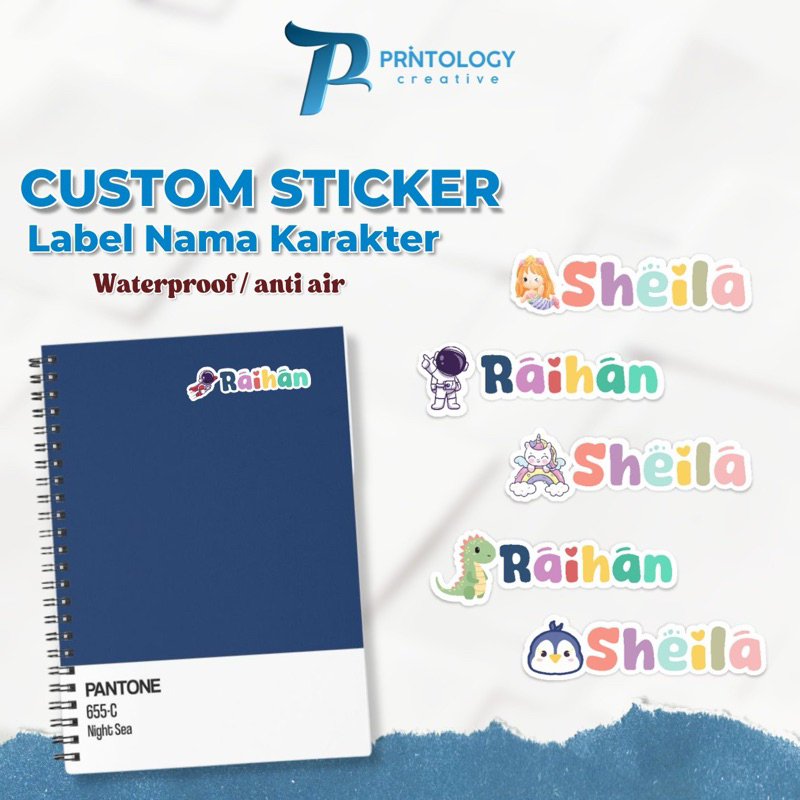 

39 PCS STICKER NAMA ANAK WATERPROOF KARAKTERLABEL NAMA CUSTOM STICKER LABEL BUKU ANAK SEKOLAH STATIONERY STIKER NAMA ALAT TULIS SEKOLAH STIKER LABEL NAMA PRINTING KARAKTER