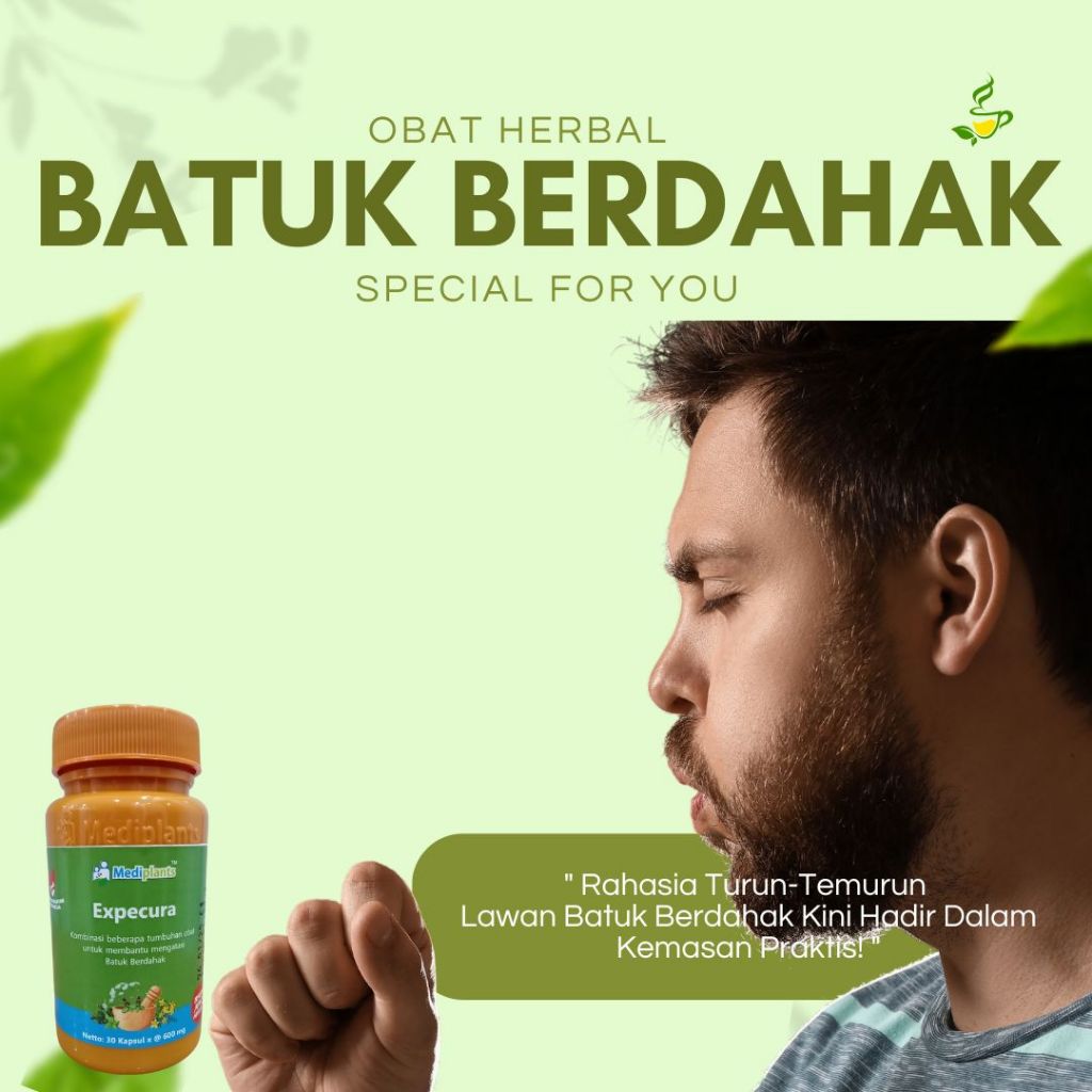 Expecura - Obat Herbal Batuk Berdahak - Herbal Batuk Berdahak - Solusi Batuk Berdahak