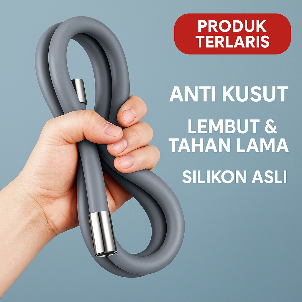 Selang Shower Silikon Tahan 100℃+ Khusus Pemanas Air Hanya…
