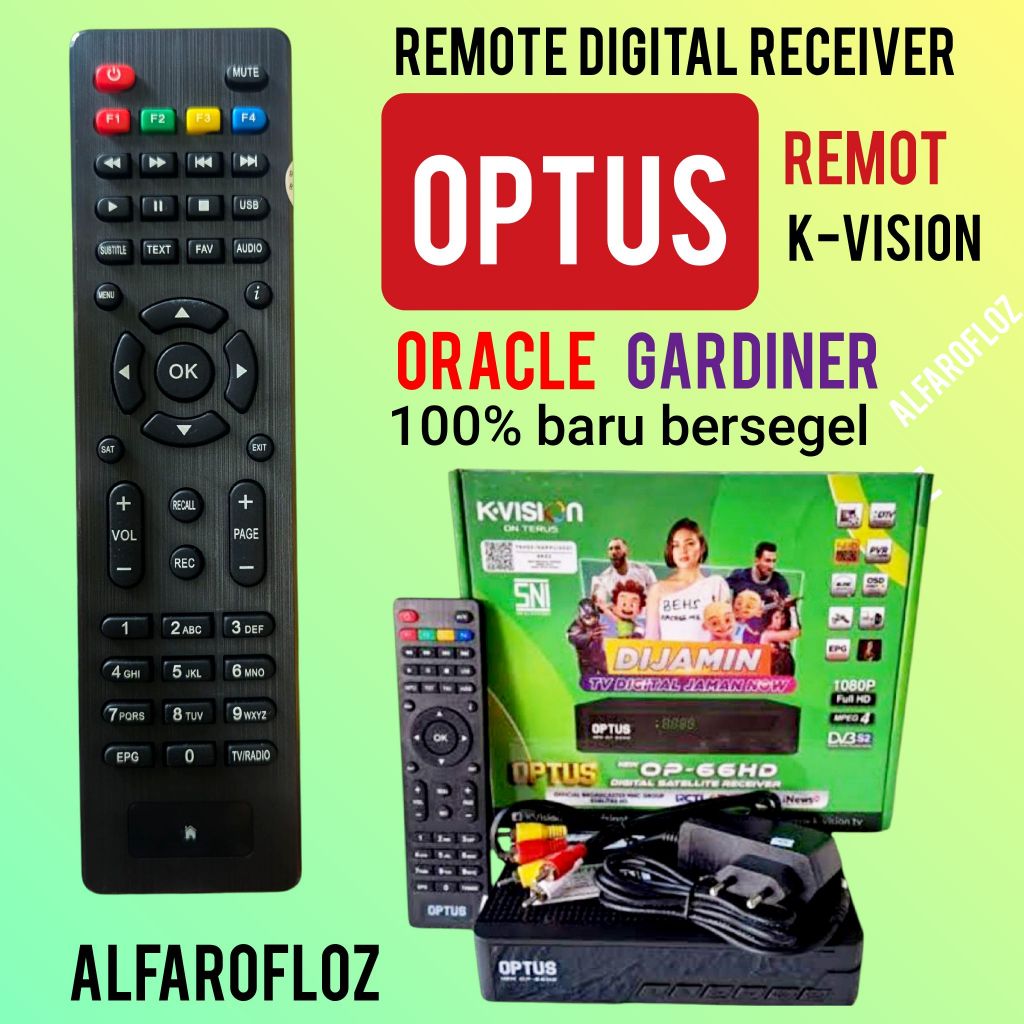 Remote digital receiver OPTUS k-vision remot stb set top box parabola