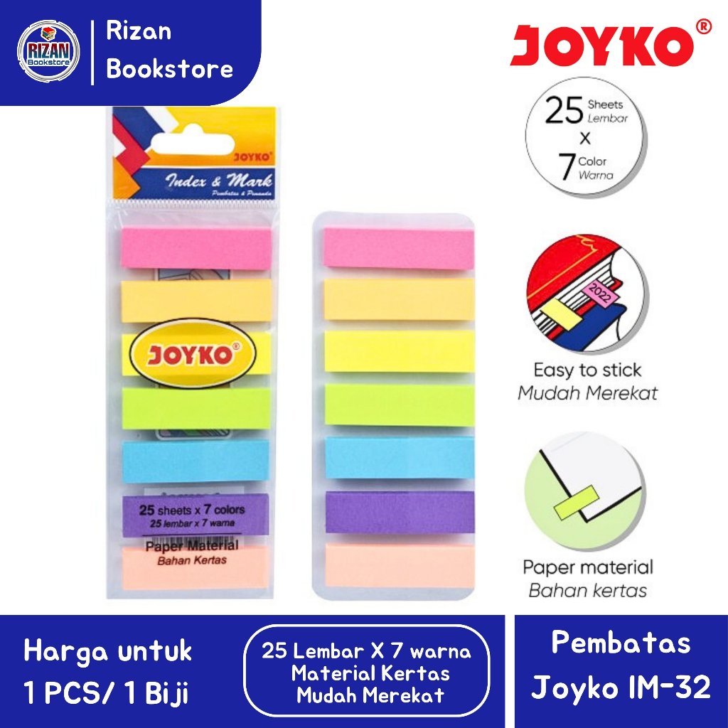 

[JOYKO] Penanda / Index & Mark / Pembatas IM-32 Kertas