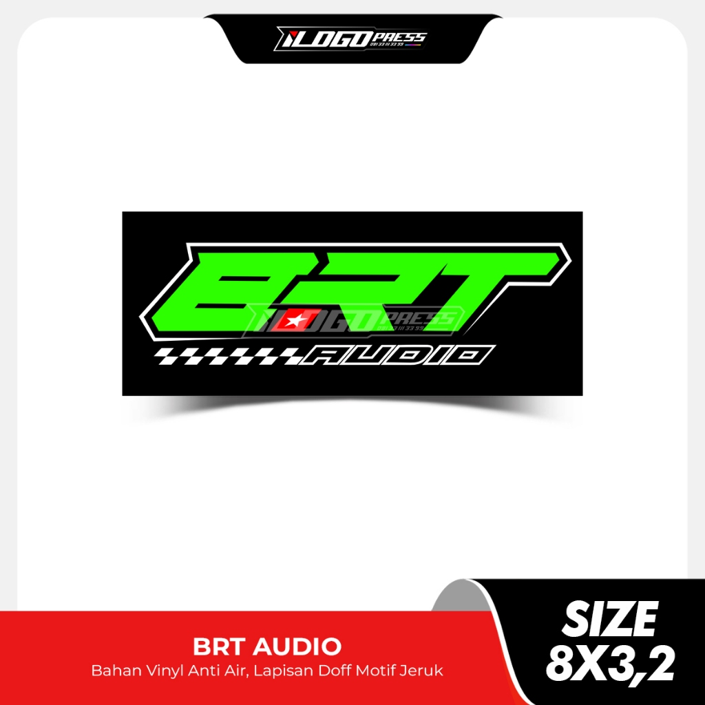 

BRT AUDIO - Stiker Sound System Bahan Vinyl Premium Anti Air Doff Motif Jeruk