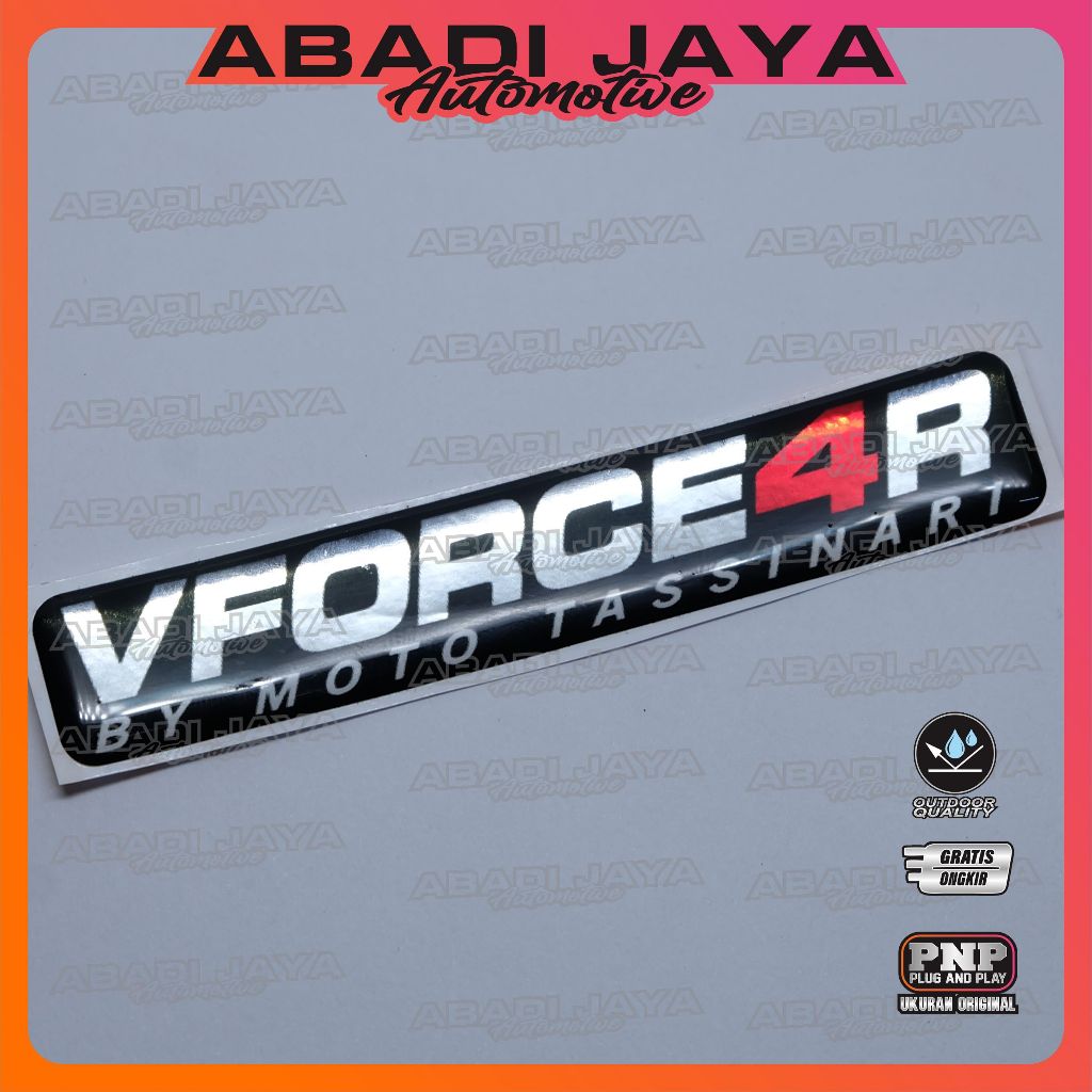 emblem vforce 4r / emblem timbul vforce / sticker vforce