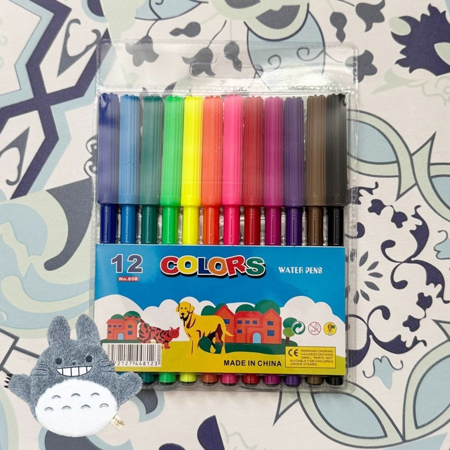 

SPIDOL 12 WARNA N0.858 12 COLOR WATER PENS