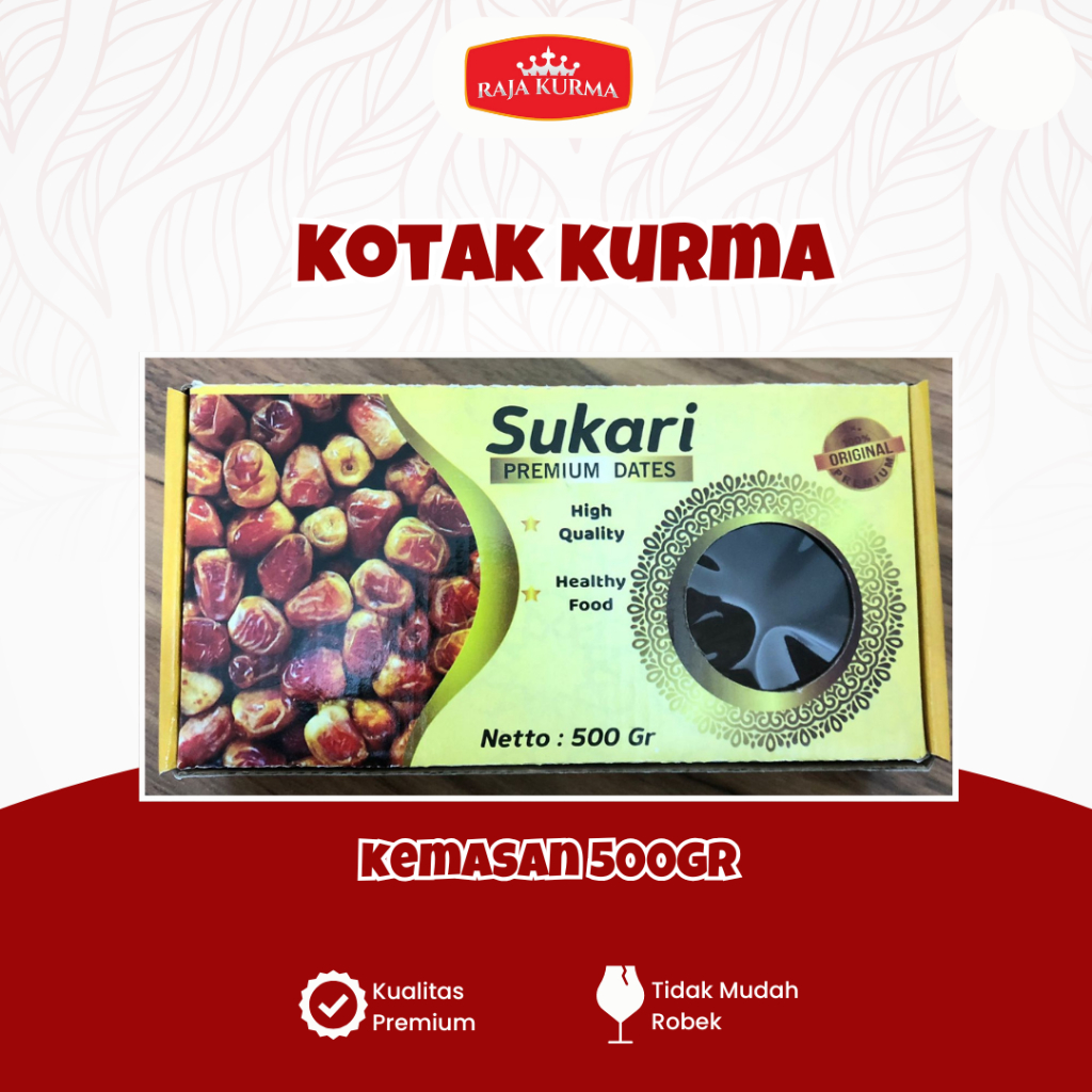 

Dus Kurma Sukkari 500 Gr Kosong Repackage Tanpa merek