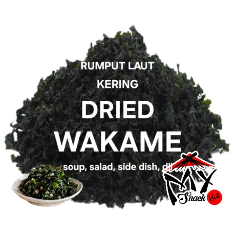 

DRIED WAKAME 100GR RUMPUT LAUT KERING JEPANG JAPANESE SEAWEED MIYEOK MAKANAN MISO SOUP SUP DRY HALAL