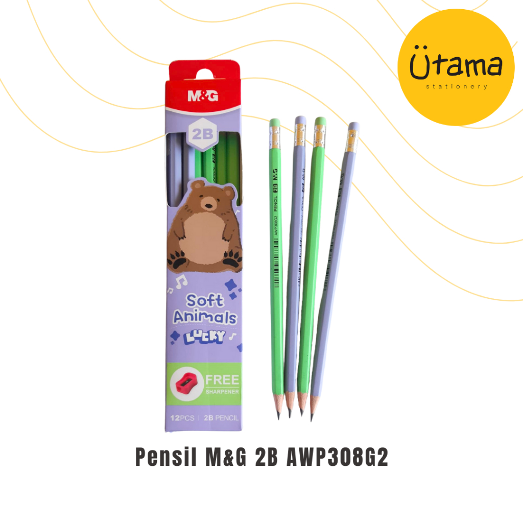 

Pensil M&G 2B Soft Animals Lucky AWP308G2/Pencil