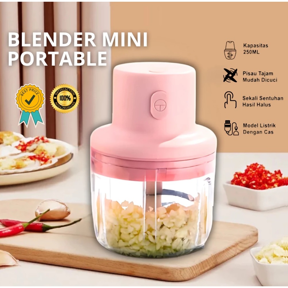 Chopper CANTIK ELEKTRIK PORTABLE MINI USB Chopper Elektrik Tanpa Kabel