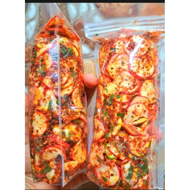 

krupuk seblak 10.000 toples ukuran 300 ml