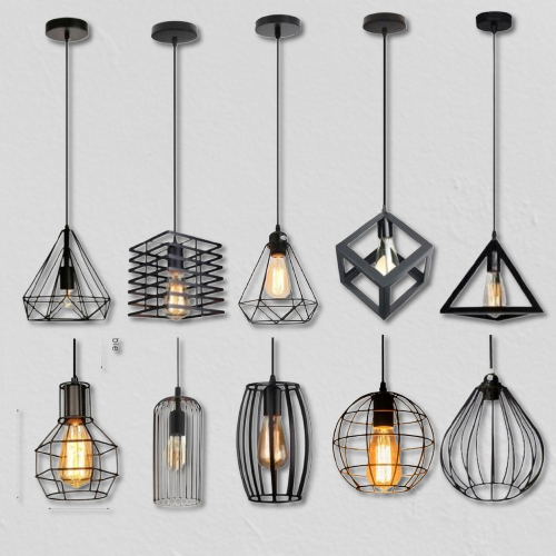 Lampu Gantung Minimalis Diamond Dekorasi Cafe Teras Rumah Vinatage Modern