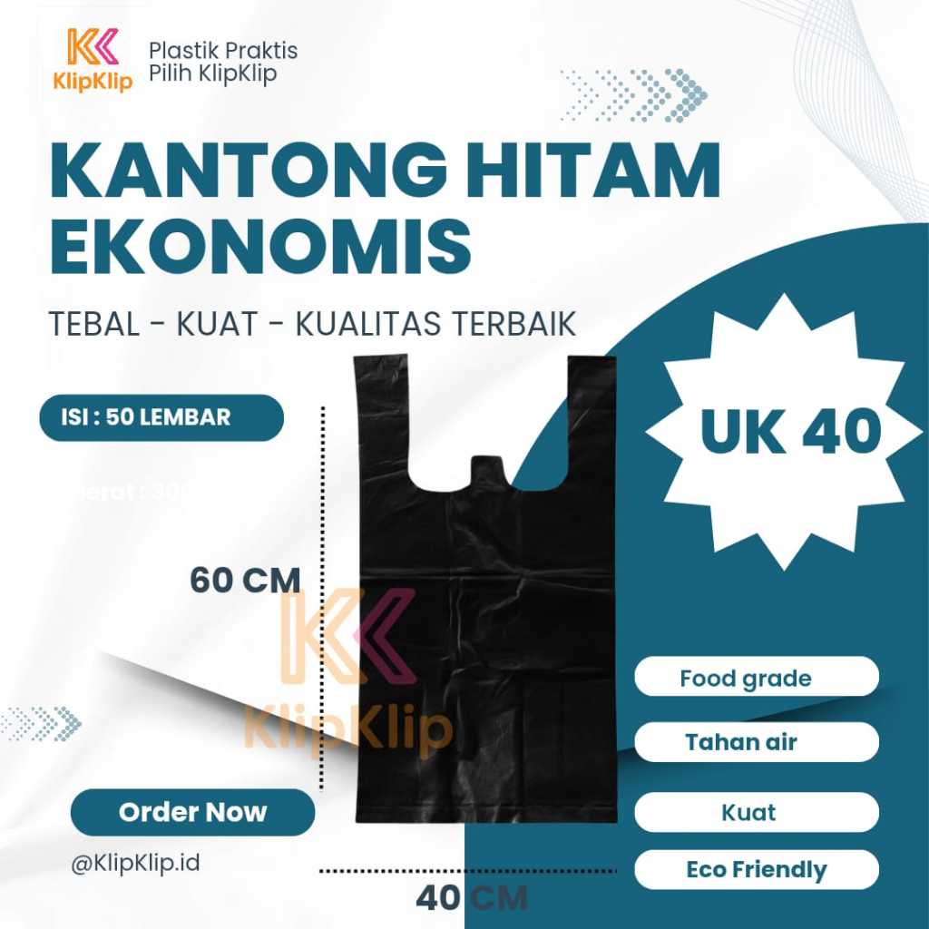 Kantong Plastik Skj besar , kresek hitam , besar , tebal , ekonomis