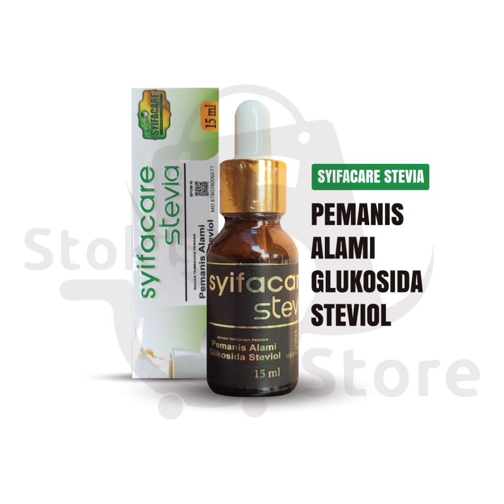 

Stevia Syifacare 15 Ml - Gula Cair stefia Pemanis Alami Tanpa Kalori untuk Diabetes BPOM
