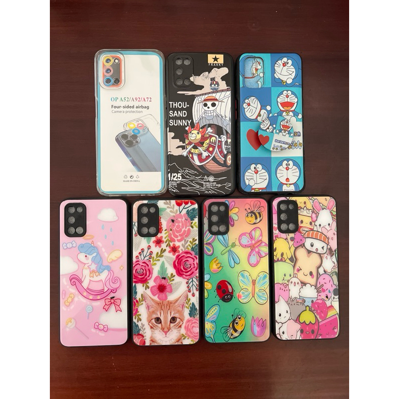 OPPO A52/A92/A72 CASE POLOS BENING CLEAR MOTIF KARAKTER CEWEK COWOK OPPO A52/A92/A72