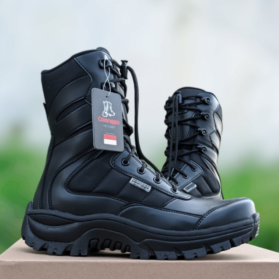 Caanggo - sepatu PDL Safety Boots Terbaru PDL TNI POLRI SECURITY Ujung Besi Original Caanggo
