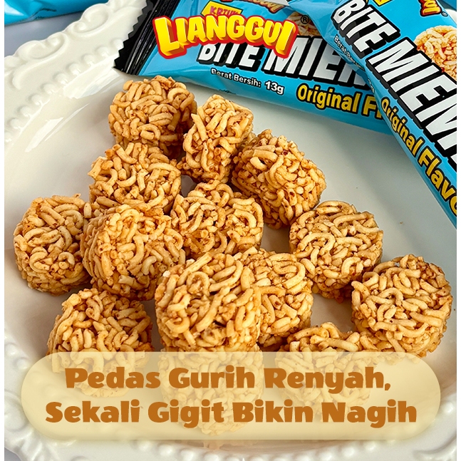 

30Pcs Lianggui Mie Renyah Pedas HALAL Snack Gurih Crunchy Cemilan Diet Sehat untuk Kantor/Sekolah